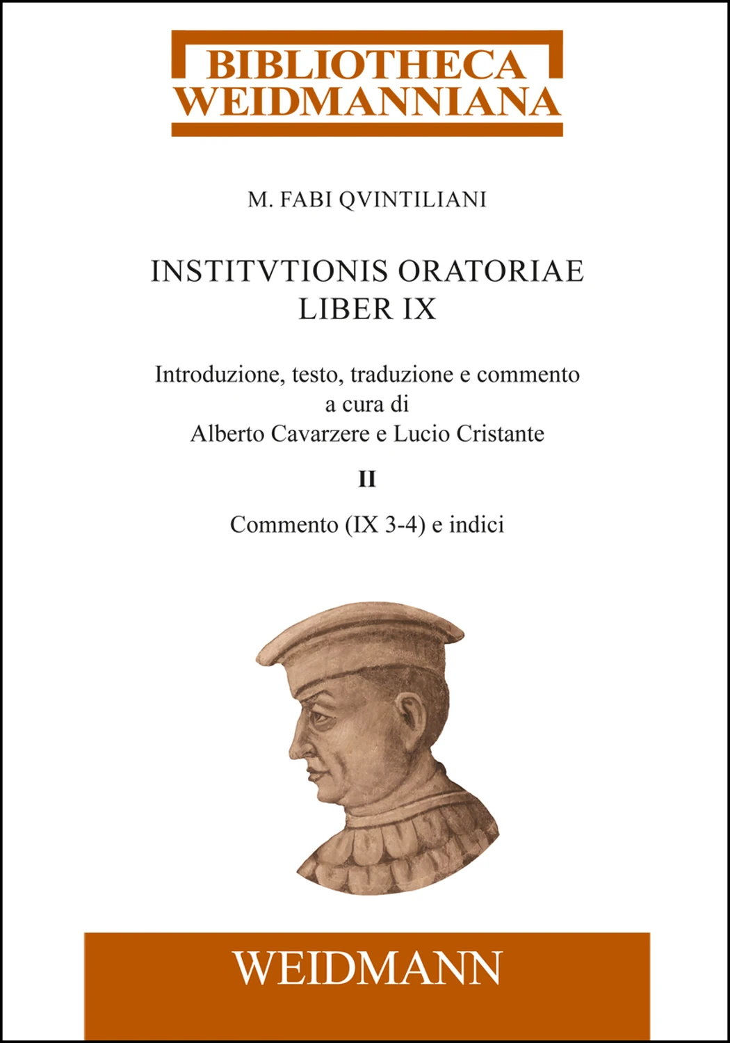 M. Fabi Quintiliani Institutionis oratoriae liber IX